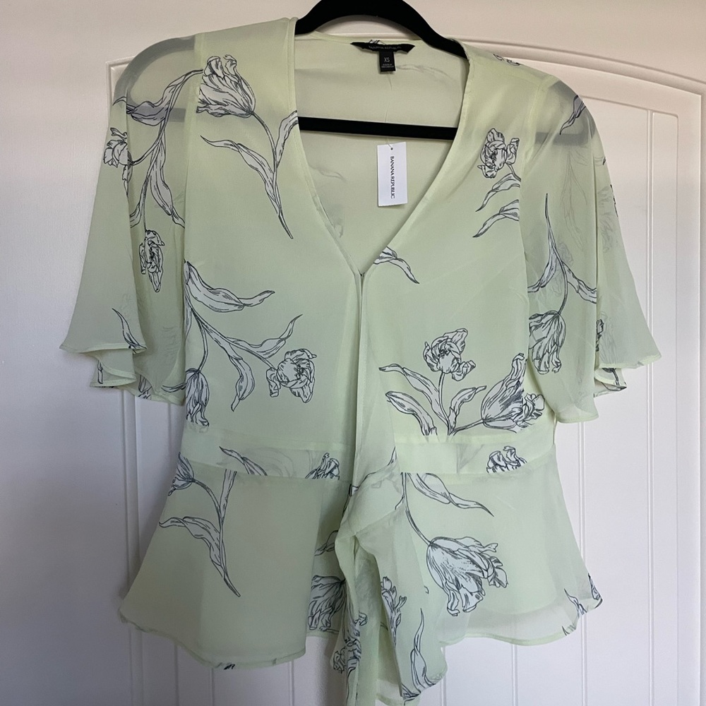 Banana republic floral blouse.
